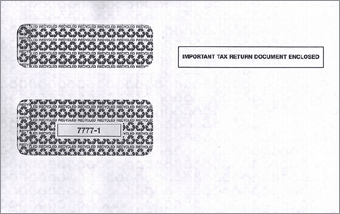 TF77771, 1099 Double-Window Envelope 