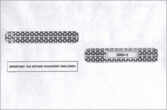 TF99992, W-2 Double-Window Envelope, Self-Seal