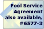 Pool Service Agreement also available, #6577-3.