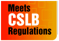 Meets CSLB Regulations