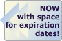 NOW with space for expiration dates!