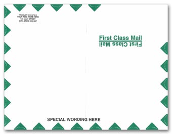 1013FW, White First Class Envelope