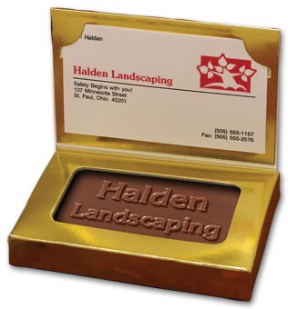 108707, Custom Chocolate Business Card 