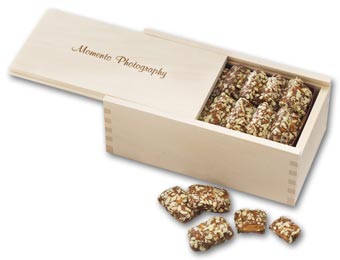 108791, Toffee Filled Wooden Collector's Box 