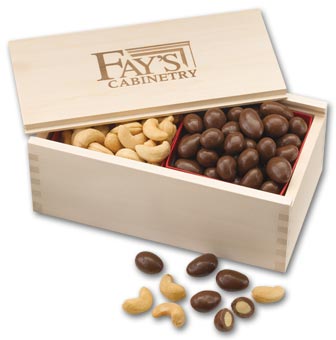 108792, Nut Filled Wooden Collectors Box 