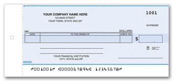 Personal Size Check for Accounting System 116NC
