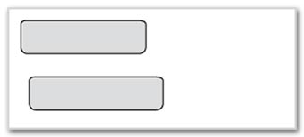 116NE, Double Window Envelope - Personal Check 