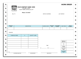 12229, Continuous Pest Control Work Order