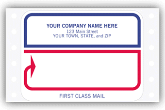 1231, "First Class Mail", Mailing Labels, Continuous, White