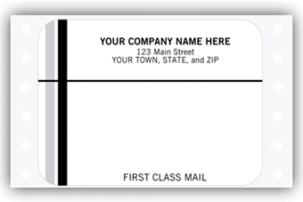 1234, "First Class Mail", Mailing Labels, Continuous, White