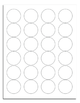 12677, Advertising Labels, Laser, White, 1 2/3"