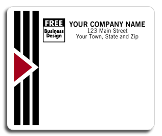 12692, Park Avenue Mailing Labels, Laser, w/ Black/Burgundy