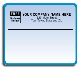 12697, Balance Mailing Labels, Laser, Blue Gradient