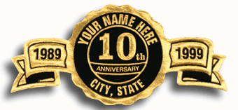 Fossler Anniversary Seals, Gold Foil 12708