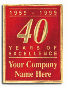 Fossler Gold Foil Anniversary Seals 12710