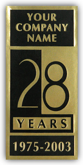 12713, Fossler, Anniversary Seals, Gold Foil, 1 1/4" x 2 1/2"