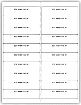 12723, Imprinted Laser/Inkjet Mailing Label
