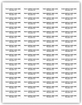 12727, Imprinted Laser/Inkjet ID Label