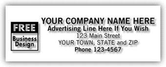 12743, 2 5/6 X 1 Clear Laser Label Imprinted 