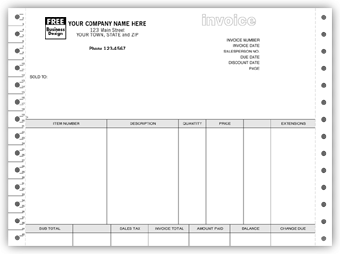 13023, Classic Continuous Invoice