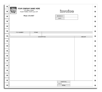 13037, Classic Continuous Invoice