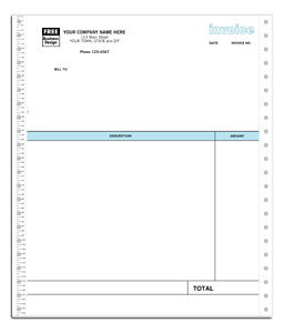 13052, Classic Continuous Professional Invoice