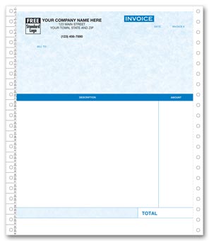 13052G, Continuous Professional Invoice Parchment
