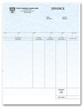 13149G, Laser Invoice Parchment