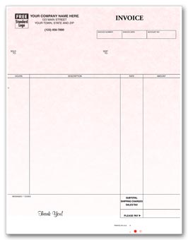 13177G, Laser Service Invoice Parchment