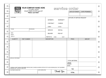 13183, Classic Continuous Service/Work Order