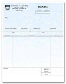 13186G, Laser Service Invoice Parchment