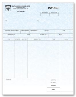 13187G, Laser Inventory Invoice Parchment