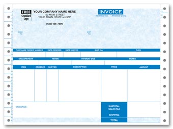 Invoice Continuous Parchment 13199G