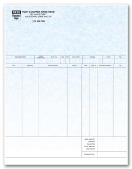 13247G, Laser Invoice Parchment