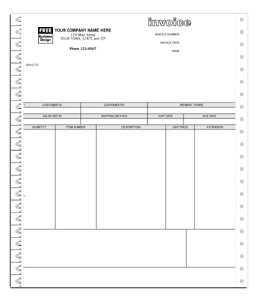 13340, Classic Continuous Product Invoice
