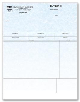 13344G, Laser Service Invoice Parchment