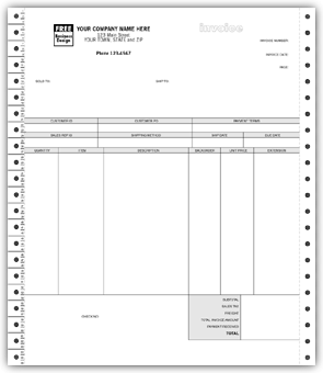 13477, Classic Continuous Product Invoice