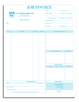 13494, Classic Laser/Inkjet Job Invoice