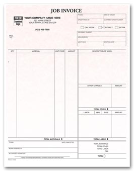 13494G, Laser Job Invoice Parchment