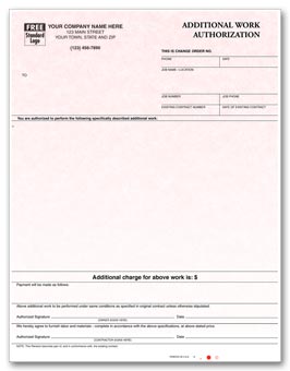 13631G, Laser Additional Work Auth Parchment