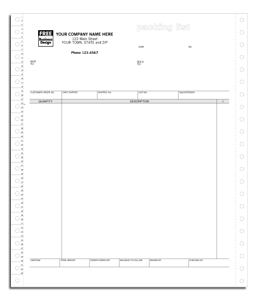 13638, Continuous Packing List