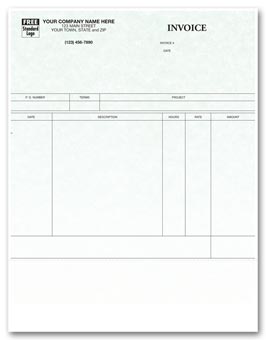 13663G, Laser Service Invoice Parchment 