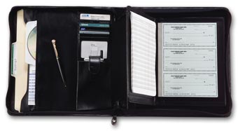 1437N, 3-On-A-Page Deskbook Portfolio, Bookbound 