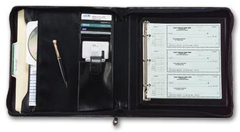 1438N, 3-On-A-Page Deskbook Portfolio, 3 Ring