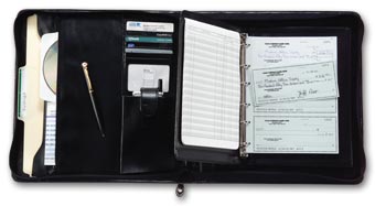 1439N, 3-On-A-Page Deskbook Portfolio, 6 Ring