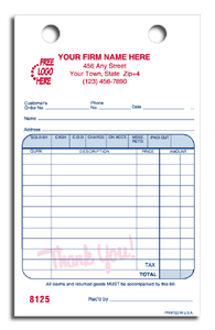 14618, Register Forms, Cash & Carry