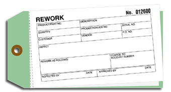 15019, Material Control Tags - Rework