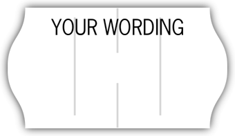 1571, METO 1-Line Pricing Labels, Roll, White