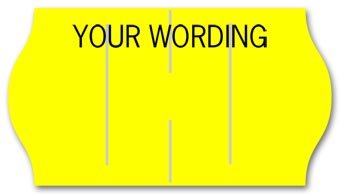 1575, METO 1-Line Pricing Labels, Roll, Yellow 