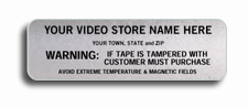 1577, Tamper-Proof Cassette Label with Warning Message